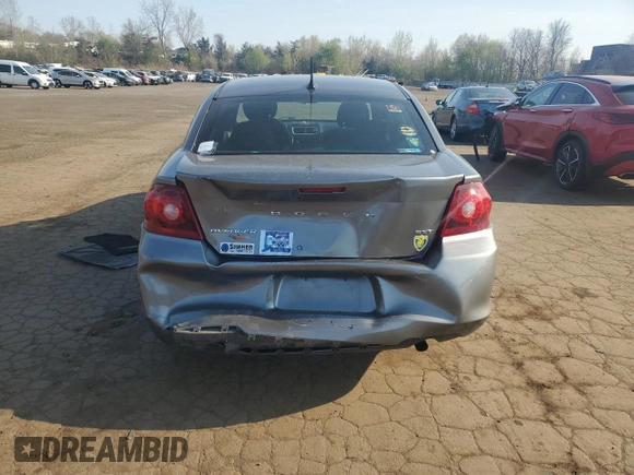 2013 Dodge Avenger SXT with VIN 1C3CDZCBXDN568479, listed as a Copart auction lot 54651885 with 68,989 mi miles and Salvage Title. Bid and sale history available at carsss.com. Image 6.