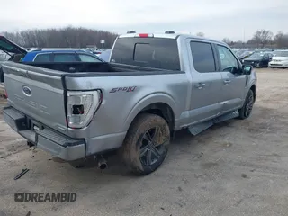 2021 Ford F-150 XL with VIN 1FTFW1E84MFA24558, listed as a IAAI auction lot 41996662 with 54,342 mi miles. Bid and sale history available at carsss.com. Image 4.