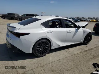 2024 Lexus IS 350 F Sport with VIN JTHGZ1B24R5075808, listed as a Copart auction lot 56890975 with 8,781 mi miles and Salvage title. Bid and sale history available at DreamBid. Image 3.