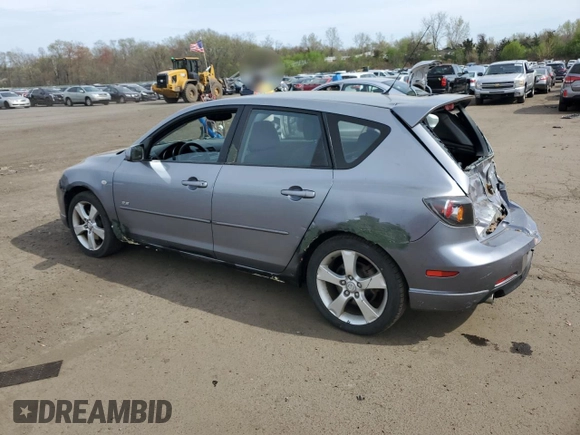 2005 Mazda 3 s with VIN JM1BK343951221655, listed as a Copart auction lot 54389825 with 95,052 mi miles and Salvage Title. Bid and sale history available at DreamBid. Image 2.