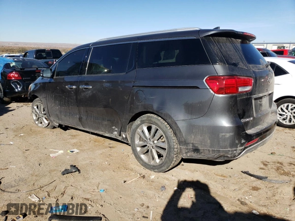 2018 Kia Sedona SX-L with VIN KNDME5C16J6396714, listed as a Copart auction lot 81565164 with 73,400 mi miles and Salvage Title. Bid and sale history available at carsss.com. Image 2.