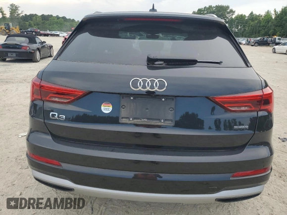 2019 Audi Q3 Premium Plus with VIN WA1BECF31K1082406, listed as a Copart auction lot 58633173 with 7,619 mi miles. Bid and sale history available at carsss.com. Image 6.