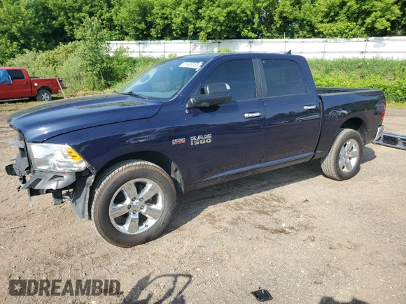 2017 Ram 1500 Big Horn with VIN 1C6RR7LT8HS835069, listed as a Copart auction lot 61480265 with 59,784 mi miles and Clean title. Bid and sale history available at DreamBid. Image 1.