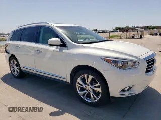 2013 Infiniti JX35 with VIN 5N1AL0MN5DC331545, listed as a Copart auction lot 52586805 with 97,918 mi miles and Salvage Title. Bid and sale history available at carsss.com. Image 4.