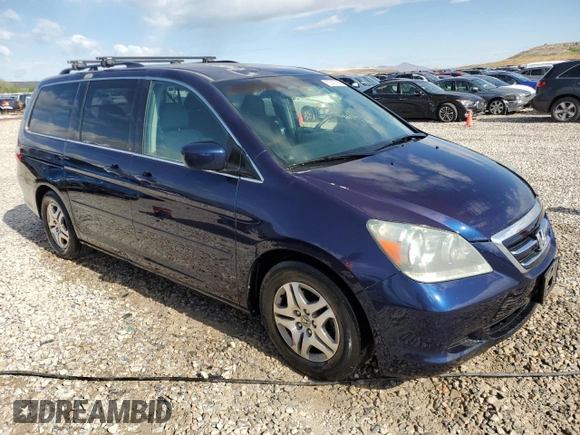 2006 Honda Odyssey EX z VIN 5FNRL38496B023830, wystawiony jako Copart lot #57497265 z przebiegiem 123 839 mil mil oraz Szkoda całkowita • Salvage title. Historia ofert i sprzedaży dostępna na DreamBid. Obrazek 4.