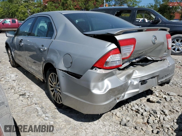 2008 Mercury Milan with VIN 3MEHM07Z68R612516, listed as a Copart auction lot 63377124 with 173,605 mi miles and Salvage Title. Bid and sale history available at carsss.com. Image 2.