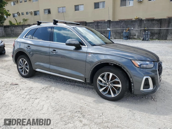 2023 Audi Q5 S line Premium Plus with VIN WA1EAAFY5P2028438, listed as a Copart auction lot 53194624 with 9,668 mi miles and Salvage Title. Bid and sale history available at carsss.com. Image 4.