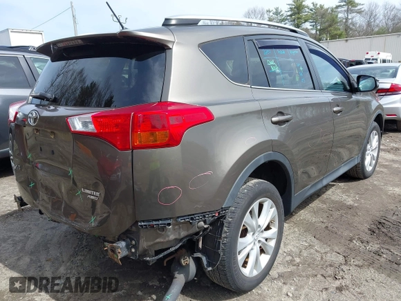 2014 Toyota RAV4 Limited with VIN 2T3DFREV3EW161809, listed as a IAAI auction lot 41929936 with 70,439 mi miles. Bid and sale history available at carsss.com. Image 4.