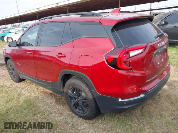 2024 GMC Terrain AT4 z VIN 3GKALYEG6RL314515, wystawiony jako IAAI lot #41962078 z przebiegiem 10 555 mil mil oraz . Historia ofert i sprzedaży dostępna na DreamBid. Obrazek 3.