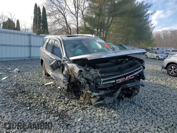 2021 GMC Yukon SLT with VIN 1GKS2BKD5MR203924, listed as a Copart auction lot 46056185 with 0 mi miles and Salvage Title. Bid and sale history available at carsss.com. Image 12.