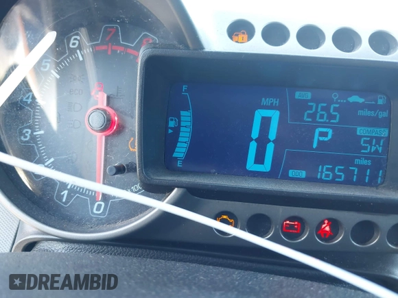 2014 Chevrolet Sonic LT with VIN 1G1JC6SB9E4232389, listed as a IAAI auction lot 41472291 with 165,711 mi miles. Bid and sale history available at carsss.com. Image 7.