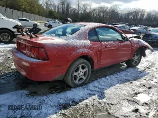 2002 Ford Mustang Standard with VIN 1FAFP40412F224903, listed as a Copart auction lot 89095635 with 0 mi miles and Salvage Title. Bid and sale history available at carsss.com. Image 3.
