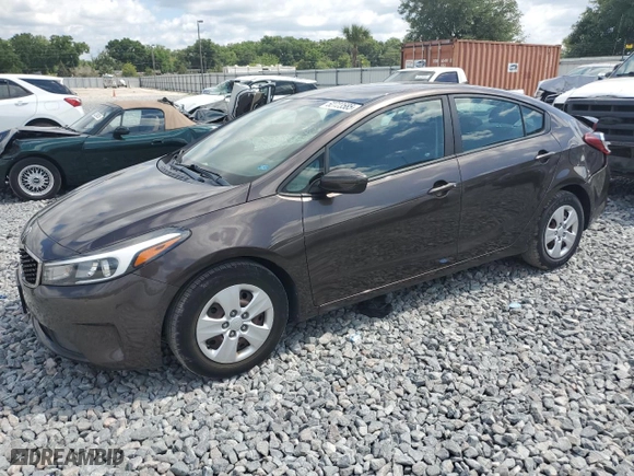 2017 Kia Forte LX with VIN 3KPFK4A73HE099214, listed as a Copart auction lot 52723585 with 45,121 mi miles and Salvage Title. Bid and sale history available at carsss.com. Image 1.