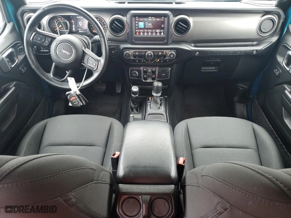 2020 Jeep Wrangler Unlimited Sport Altitude with VIN 1C4HJXDG7LW201640, listed as a Copart auction lot 52312435 with 40,311 mi miles and Salvage Title. Bid and sale history available at carsss.com. Image 8.