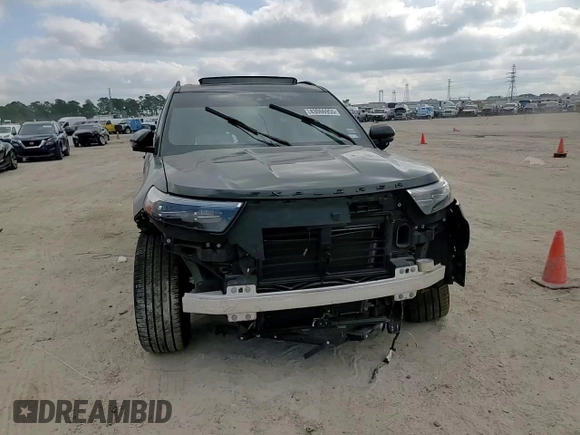 2021 Ford Explorer ST with VIN 1FM5K8GC7MGA00990, listed as a Copart auction lot 43066955 with 51,875 mi miles and Salvage Title. Bid and sale history available at carsss.com. Image 12.