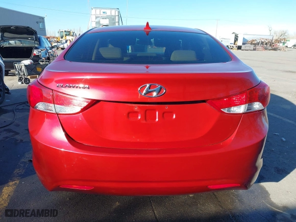 2012 Hyundai Elantra GLS with VIN KMHDH4AE1CU471370, listed as a IAAI auction lot 41759655 with 57,535 mi miles. Bid and sale history available at carsss.com. Image 17.