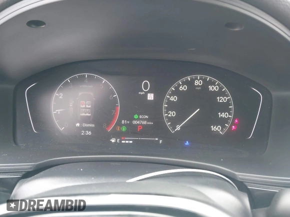 2025 Honda Civic Sport with VIN 2HGFE2F56SH546313, listed as a IAAI auction lot 41889296 with 4,768 mi miles and . Bid and sale history available at DreamBid. Image 7.