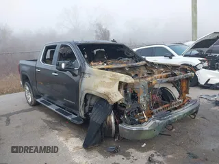 2019 GMC Sierra 1500 SLT z VIN 1GTP8DED8KZ130973, wystawiony jako IAAI lot #41596669 z przebiegiem Nie podano mil oraz . Historia ofert i sprzedaży dostępna na DreamBid. Obrazek 1.