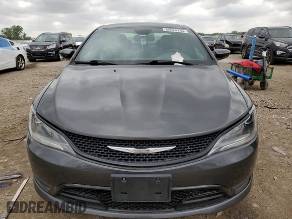 2015 Chrysler 200 S with VIN 1C3CCCDGXFN610811, listed as a Copart auction lot 55024335 with Not Provided miles and Clean Title. Bid and sale history available at carsss.com. Image 5.