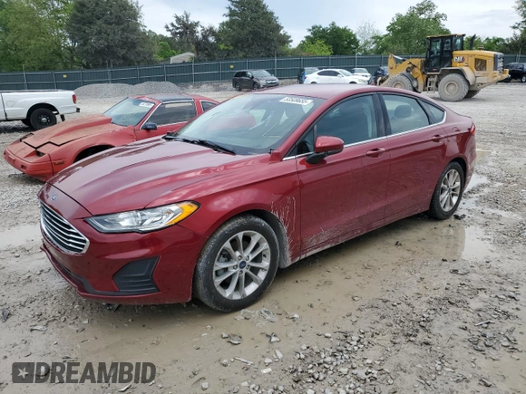 2019 Ford Fusion SE with VIN 3FA6P0HD3KR228841, listed as a Copart auction lot 53509655 with 111,984 mi miles and Salvage Title. Bid and sale history available at DreamBid. Image 1.