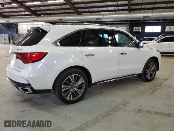 2017 Acura MDX Technology with VIN 5FRYD4H55HB009013, listed as a Copart auction lot 50069845 with 144,380 mi miles and Salvage Title. Bid and sale history available at DreamBid. Image 3.