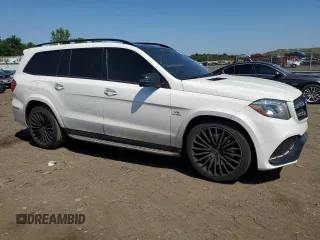 2017 Mercedes-Benz GLS 63 AMG with VIN 4JGDF7FE7HA817589, listed as a Copart auction lot 60406714 with 46,213 mi miles and Salvage Title. Bid and sale history available at DreamBid. Image 4.