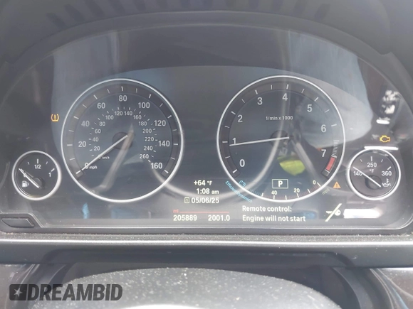 2014 BMW 5 Series 528i xDrive with VIN WBA5A7C54ED613352, listed as a IAAI auction lot 42197717 with 205,889 mi miles and . Bid and sale history available at DreamBid. Image 7.