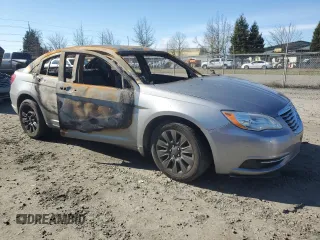 2014 Chrysler 200 LX with VIN 1C3CCBAG8EN103645, listed as a Copart auction lot 46946945 with 0 mi miles and Salvage Title. Bid and sale history available at carsss.com. Image 4.
