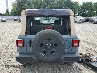 2024 Jeep Wrangler Sport S with VIN 1C4PJXAN5RW123740, listed as a Copart auction lot 62877324 with 5,758 mi miles and Salvage title. Bid and sale history available at DreamBid. Image 6.