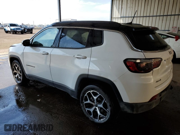 2025 Jeep Compass Limited with VIN 3C4NJDCN8ST524553, listed as a Copart auction lot 64829555 with 18,475 mi miles and Clean title. Bid and sale history available at DreamBid. Image 2.