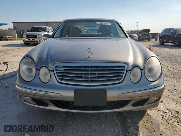 2005 Mercedes-Benz E 320 with VIN WDBUF82J35X170337, listed as a Copart auction lot 43223225 with 71,543 mi miles and Salvage Title. Bid and sale history available at DreamBid. Image 5.