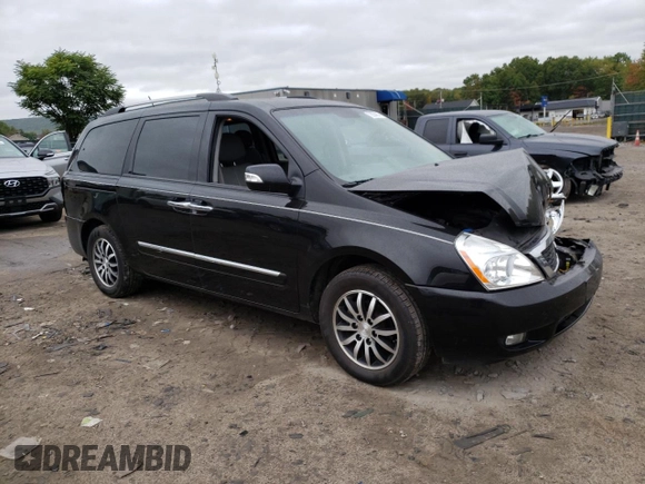 2012 Kia Sedona EX with VIN KNDMH4C74C6422591, listed as a Copart auction lot 72934814 with 85,394 mi miles and Salvage Title. Bid and sale history available at carsss.com. Image 4.