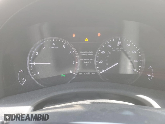 2014 Lexus GS 350 with VIN JTHBE1BL7E5041094, listed as a Copart auction lot 46121385 with 134,521 mi miles and Salvage Title. Bid and sale history available at DreamBid. Image 9.