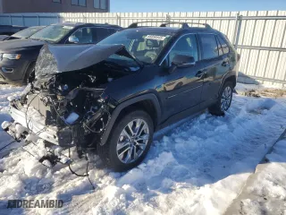 2024 Toyota RAV4 XLE Premium with VIN 2T3A1RFV9RC403879, listed as a Copart auction lot 88850545 with 7,281 mi miles and Salvage Title. Bid and sale history available at carsss.com. Image 1.