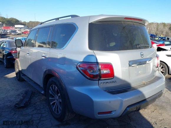 2019 Nissan Armada SL with VIN JN8AY2ND4K9085853, listed as a IAAI auction lot 41305883 with 149,571 mi miles. Bid and sale history available at carsss.com. Image 3.