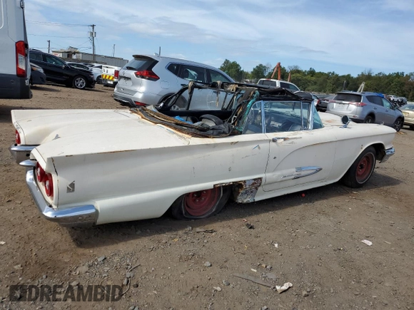 1959 Ford Thunderbird with VIN H9YJ108747, listed as a Copart auction lot 71600864 with 66,285 mi miles and Clean Title. Bid and sale history available at DreamBid. Image 3.