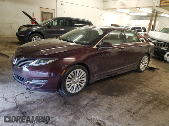2013 Lincoln MKZ with VIN 3LN6L2J91DR823662, listed as a Copart auction lot 46675845 with 131,104 mi miles and Salvage Title. Bid and sale history available at DreamBid. Image 1.