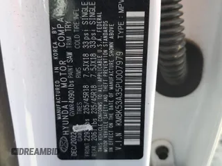 2023 Hyundai Kona Limited with VIN KM8K53A35PU007979, listed as a Copart auction lot 81557734 with 36,002 mi miles and Salvage Title. Bid and sale history available at carsss.com. Image 16.