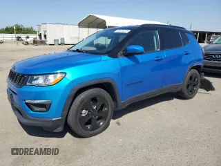 2020 Jeep Compass Latitude with VIN 3C4NJCBB4LT229808, listed as a Copart auction lot 55674375 with 48,892 mi miles and Salvage title. Bid and sale history available at DreamBid. Image 1.