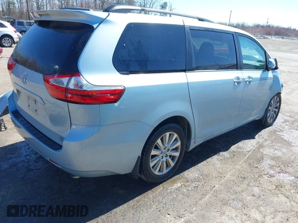 2017 Toyota Sienna with VIN 5TDDZ3DC9HS164773, listed as a IAAI auction lot 41811899 with 100,301 mi miles and . Bid and sale history available at DreamBid. Image 4.