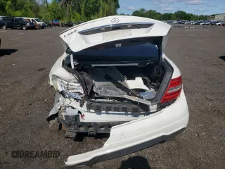 2015 Mercedes-Benz C 250 with VIN WDDGJ4HB0FG389236, listed as a Copart auction lot 58976105 with 93,291 mi miles and Salvage title. Bid and sale history available at DreamBid. Image 6.