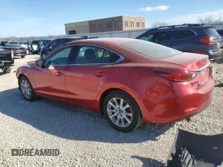 2015 Mazda 6 i Sport with VIN JM1GJ1U5XF1223012, listed as a Copart auction lot 50492285 with 186,378 mi miles and Salvage Title. Bid and sale history available at carsss.com. Image 2.