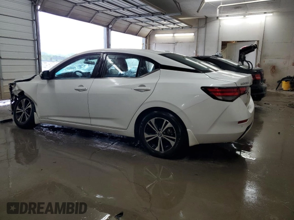 2021 Nissan Sentra SV with VIN 3N1AB8CV9MY230557, listed as a Copart auction lot 52199495 with 72,095 mi miles and Salvage Title. Bid and sale history available at DreamBid. Image 2.