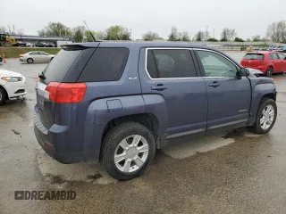 2013 GMC Terrain SLE with VIN 2GKALMEK7D6142568, listed as a Copart auction lot 51605435 with 107,536 mi miles and Salvage Title. Bid and sale history available at DreamBid. Image 3.