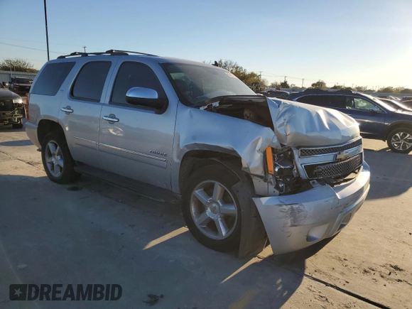 2012 Chevrolet Tahoe LTZ with VIN 1GNSCCE04CR244011, listed as a Copart auction lot 80465164 with Not provided miles and Salvage title. Bid and sale history available at DreamBid. Image 4.