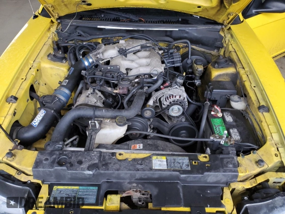 2004 Ford Mustang Deluxe with VIN 1FAFP444X4F116776, listed as a Copart auction lot 46214525 with 227,041 mi miles and Salvage Title. Bid and sale history available at carsss.com. Image 11.