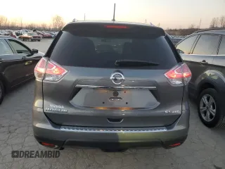2015 Nissan Rogue SL with VIN 5N1AT2MV8FC822450, listed as a Copart auction lot 84527264 with 87,398 mi miles and Salvage Title. Bid and sale history available at carsss.com. Image 6.