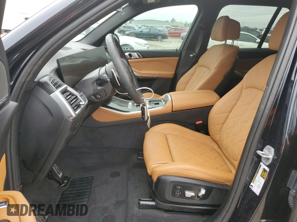 2025 BMW X5 sDrive40i with VIN 5UX13EU05S9W56291, listed as a Copart auction lot 41457825 with 0 mi miles and Salvage Title. Bid and sale history available at carsss.com. Image 7.