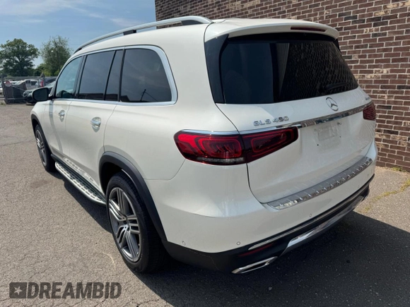 2021 Mercedes-Benz GLS 450 z VIN 4JGFF5KE8MA403332, wystawiony jako Copart lot #59946805 z przebiegiem 122 961 mil mil oraz Czysty tytuł • Clean title. Historia ofert i sprzedaży dostępna na DreamBid. Obrazek 2.