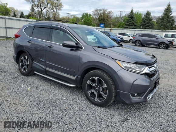 2018 Honda CR-V Touring with VIN 5J6RW2H96JL004858, listed as a Copart auction lot 56644945 with 27,642 mi miles and Salvage title. Bid and sale history available at DreamBid. Image 4.
